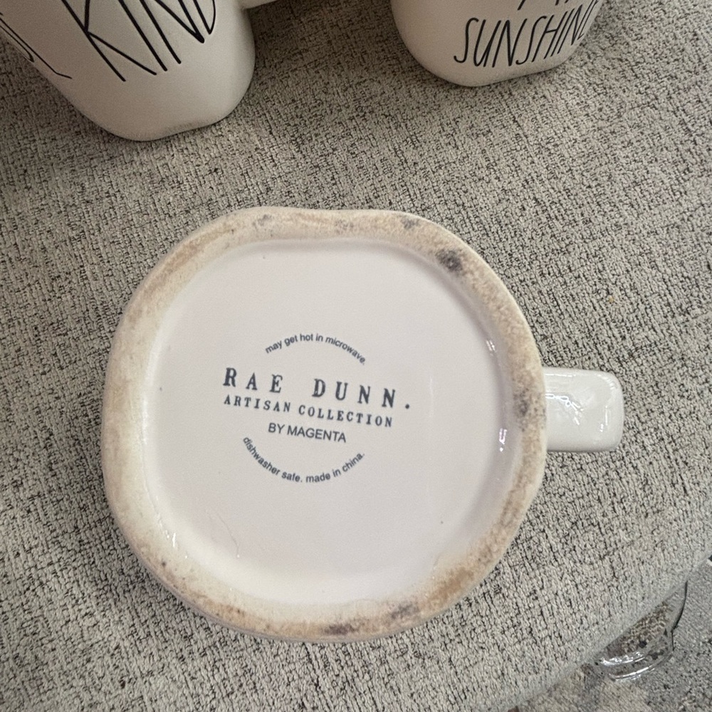Rae Dunn Cream 'Peace' Mug - Picture 3 of 4